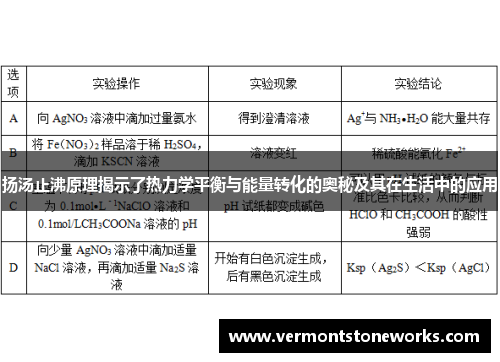 扬汤止沸原理揭示了热力学平衡与能量转化的奥秘及其在生活中的应用